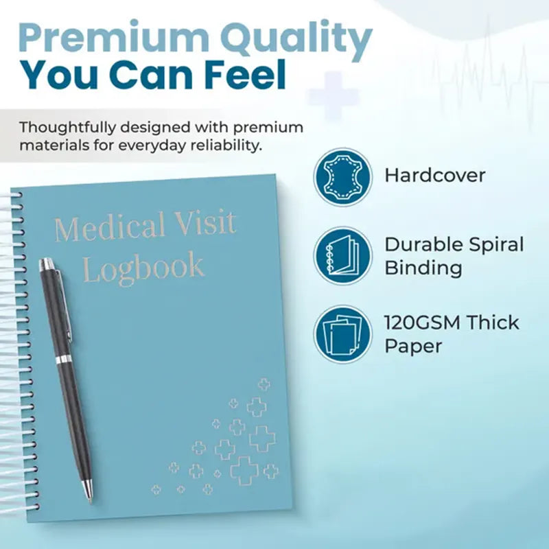 🔥🩺❤️Doctor-Approved Medical Visit Logbook: Your Essential Medical Planner